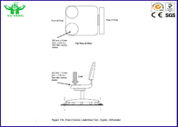 30 ~ 65cm Kursi Kantor Furniture Depan Ujung Statis Beban Testing Machine BIFMA X5.1