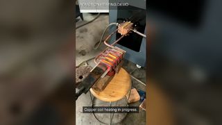 Alat Kuat Mesin Pemanas Induksi Frekuensi Tinggi 25KW