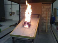 ASTM E108 Atap Eksposur Eksternal Peralatan Pengujian Kebakaran Untuk Pembakaran Kayu