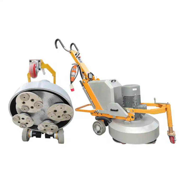 Mesin Penggiling Lantai Beton Berkinerja Tinggi 220V 320 Rpm Dengan 3 Piring Penggiling