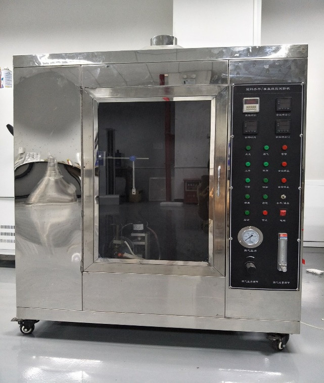 UL 94 ASTM D 635 Plastik Horizontal Flammability Tester Perlengkapan pengujian tingkat pembakaran