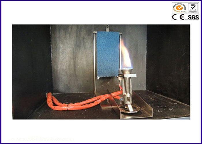 Metode Uji NFPA 701 1 Tester Flamabilitas Vertikal Untuk Kain Single / Multi Lapis