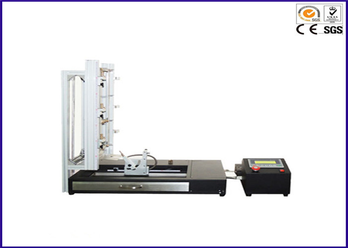 0 ~ 60mm Flame Level 0 ° / 22,5 ° / 90 ° Peralatan Uji Flamabilitas Tekstil Multi Gunulatif