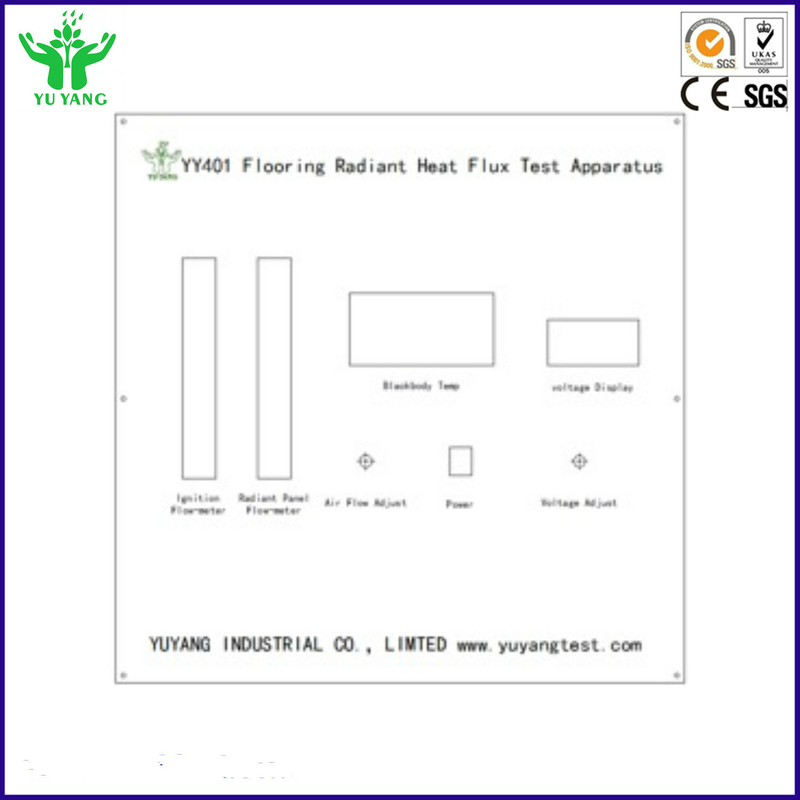 ISO 9239-1 ASTM E648 Fire Tester Radient Radiant Flux dengan Sumber Energi Panas Radiant