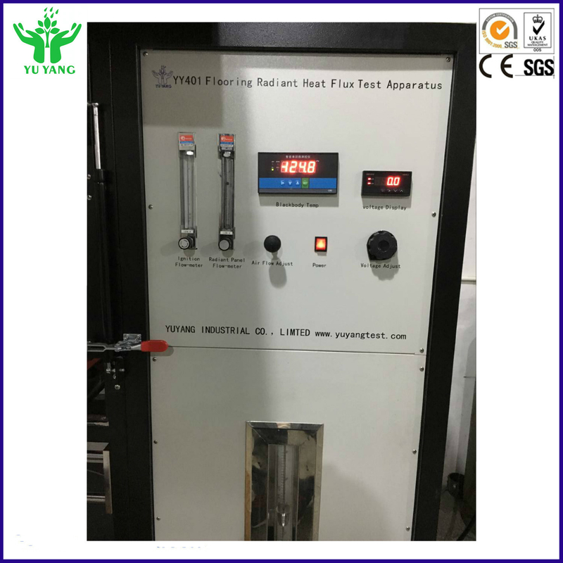 ISO 9239-1 ASTM E648 Fire Tester Radient Radiant Flux dengan Sumber Energi Panas Radiant