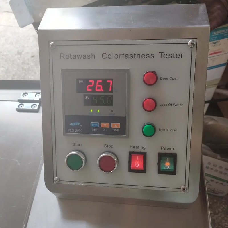 Stock Rotawash Mesin pengujian ketahanan warna untuk pencucian kain Tester ketahanan warna air