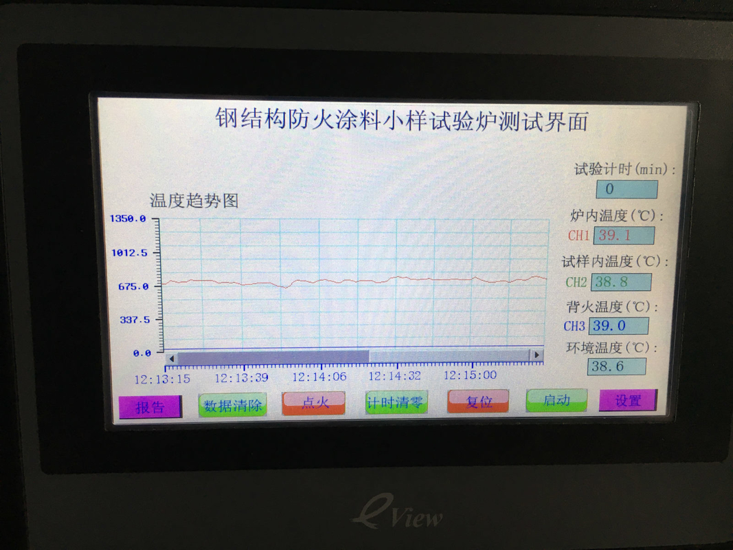 Lab ISO 834-1 Flame Test Apparatus Untuk Konstruksi Baja Lapisan Tahan Api