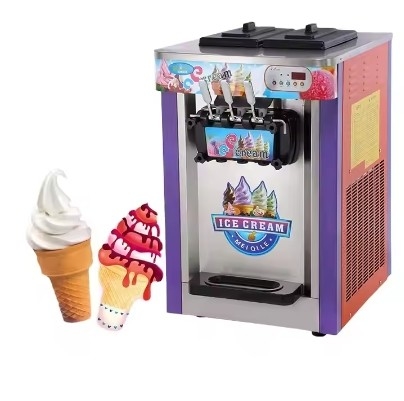 Tingkatkan Ice Cream Production Floor Standing 13L Three Head Automatic Vending Machine