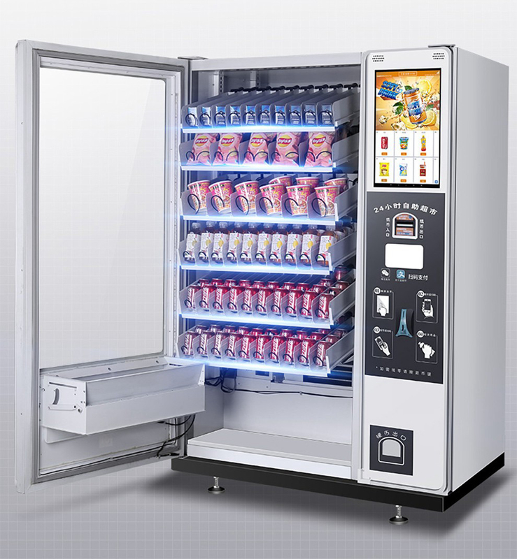 Self - Service Vending Machine Untuk Bandara Menawarkan Perjalanan - Camilan dan Minuman Ramah