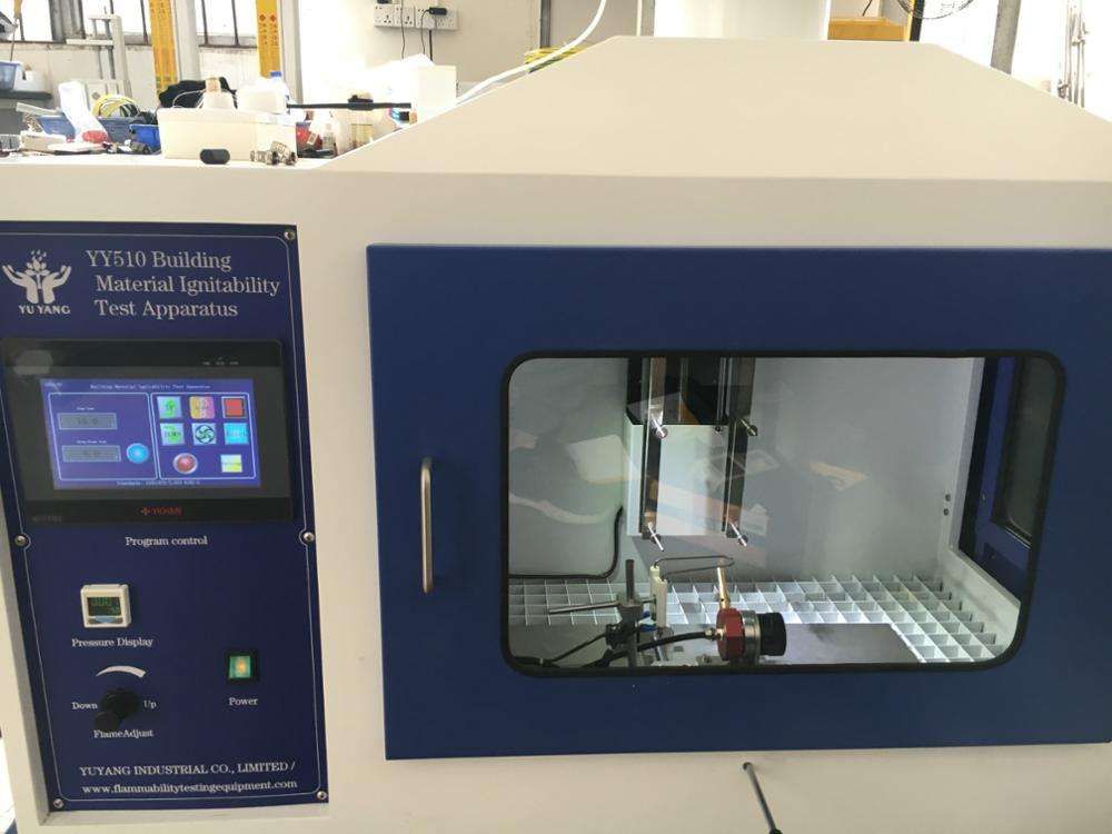 EN ISO 11925-2 Peralatan pengujian ketahanan kebakaran sesuai standar untuk klasifikasi struktur bangunan
