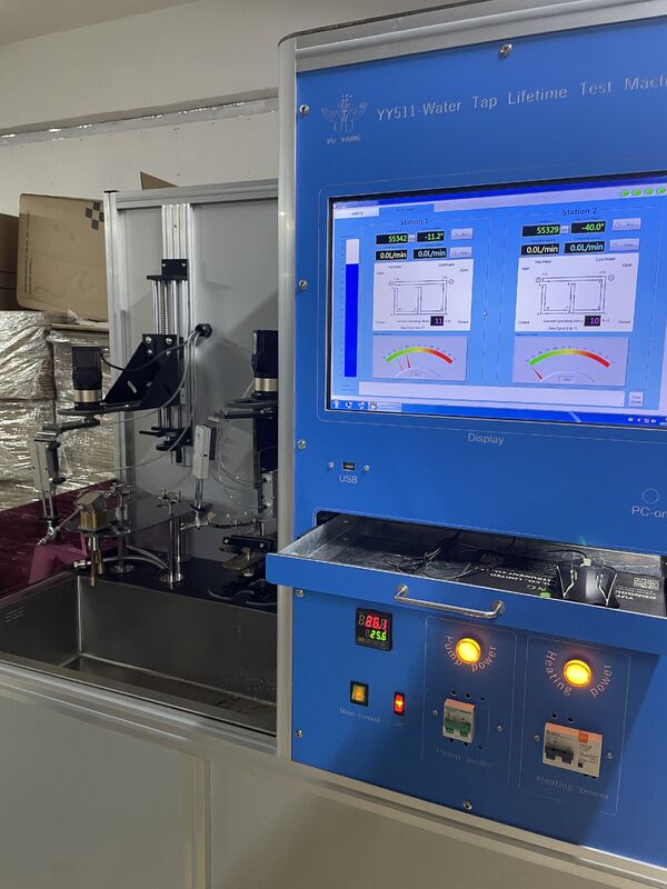 Penguji Umur Sakelar Keran Profesional EN817, Sirkulasi Air Otomatis dengan Pemanasan, Pengujian Simultan 2-Stasiun untuk Evaluasi Ketahanan Keran