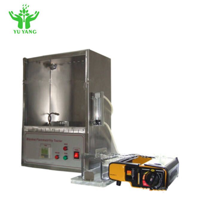 ASTM D4151 Penguji Flammability Selimut dengan Sampel 70mmx70mm dan 16mm Flame Length Fire Testing Equipment