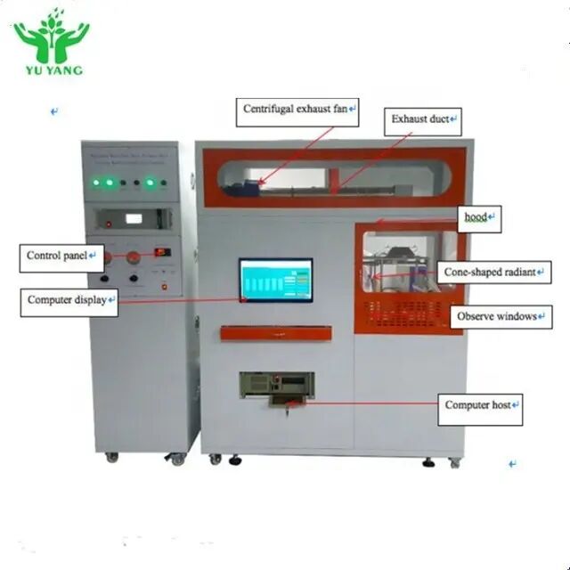 Peralatan Kalorimeter Kerucut Bersertifikat ISO 5660 untuk Pengukuran Laju Pelepasan Panas dan Peralatan Uji Ketahanan Api Modular