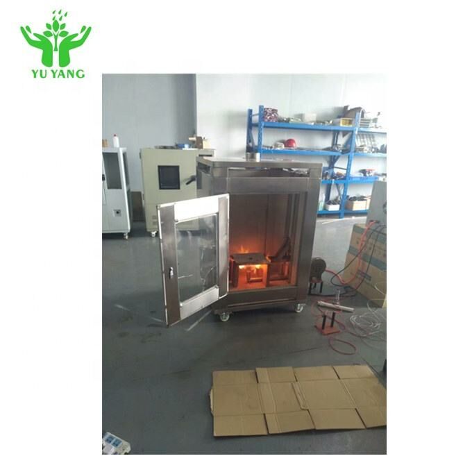 Peralatan pengujian tahan api lapisan stainless steel ISO 834-1 Sesuai dengan 180°C-220°C ± 2°C Alarm suhu