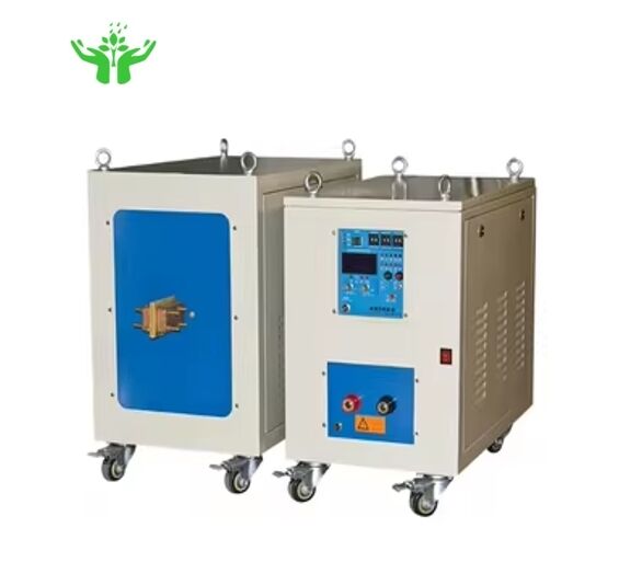 Peralatan pemanasan induksi 60kW yang dikendalikan PLC dengan daya tinggi untuk pemotongan baja dan pengolahan panas logam