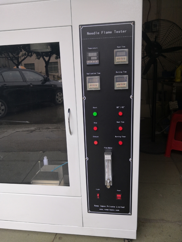 IEC60695-11-5 Durable Flammability Test Chamber, Jarum Flame Tester Untuk IEC60695-2-2