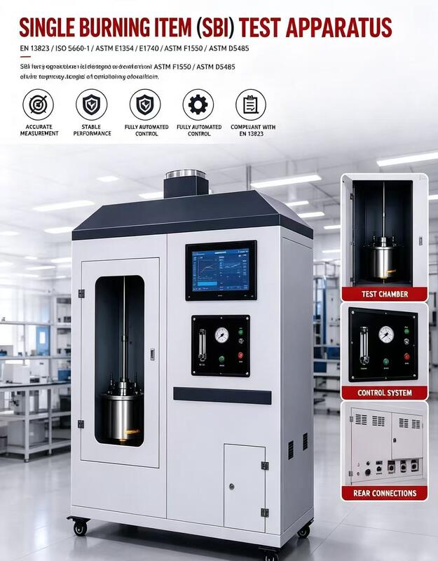 Penguji Flammability Plastic dengan UL94 ASTM D1929 IEC707 Standar untuk Flash Point dan Autoignition Temperature Testing