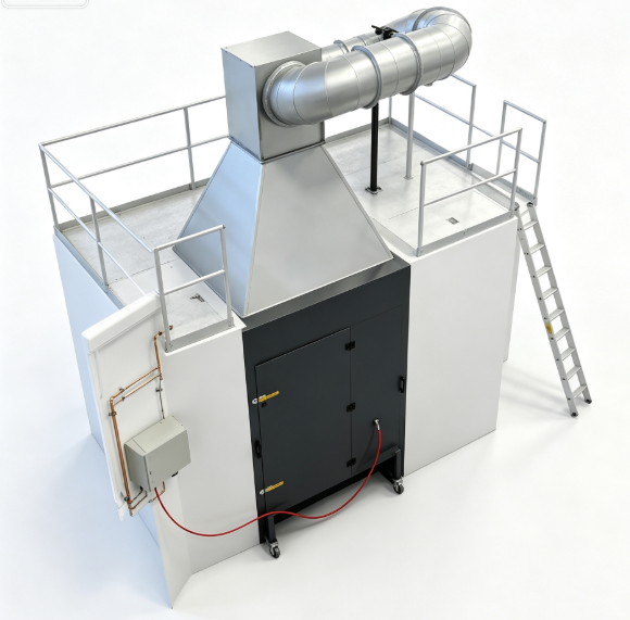 EN 13823 SBI Alat Uji untuk Uji Kinerja Api Bahan Bangunan Mesin Uji Barang Bakar