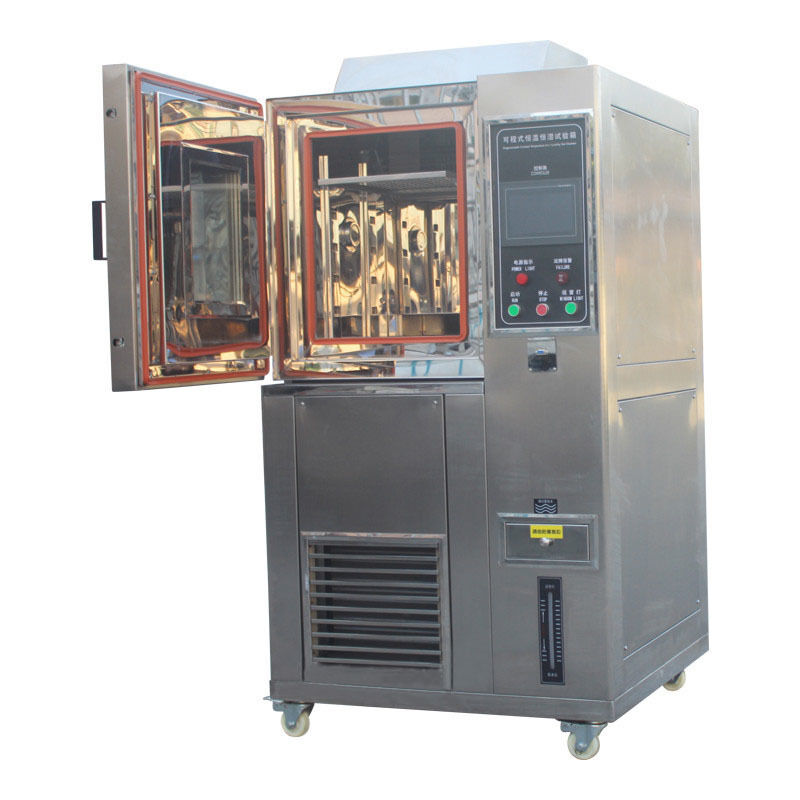 20%~98% RH Humidity Range Constant Temperature Humidity Test Chamber dengan SUS # 304 Inner Chamber dari stainless steel dan LCD Touch Screen