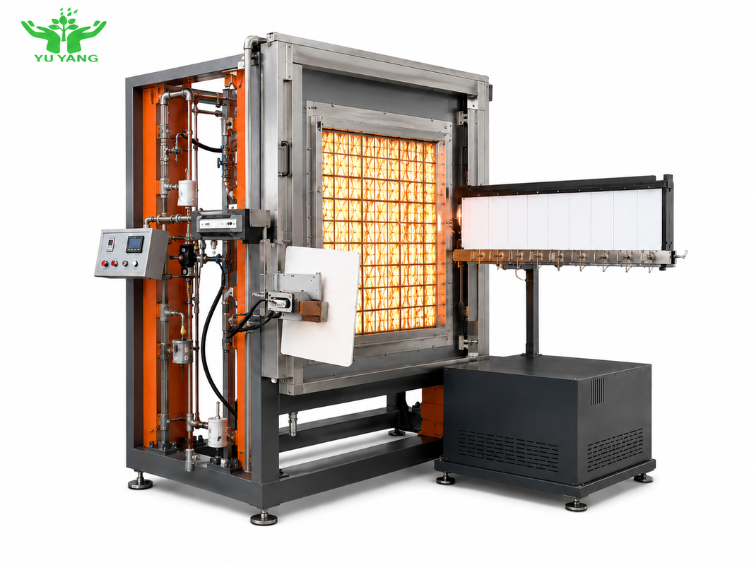 Radiant Panel Flame Spread Test Machine untuk BS 476-7 Kepatuhan dengan Berat 400KG dan 220V 50HZ Power