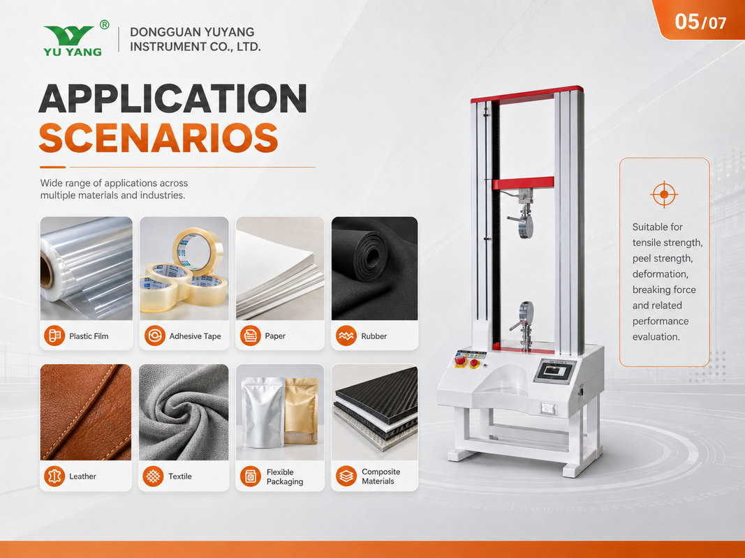 Dual Column Servo Tensile Testing Machine Optional Base for Food Pharmaceutical Textile Packaging Material Performance Test