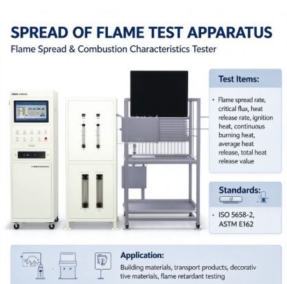 IMO Standard Spread of Flame Test Apparatus Vertical Specimen Flame Propagation Testing Machine for Marine Materials