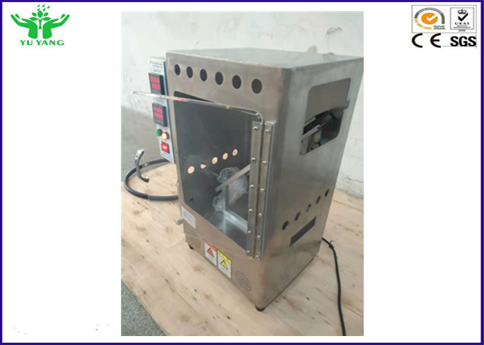 CPSC 16 CFR Bagian 1611 SPI Flammability Tester Vinyl Plastik Film AC 220V 50Hz 3A