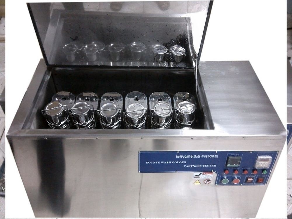 Mesin Uji Tahan Luntur Warna Rotawash Launder Meter Untuk Tekstil