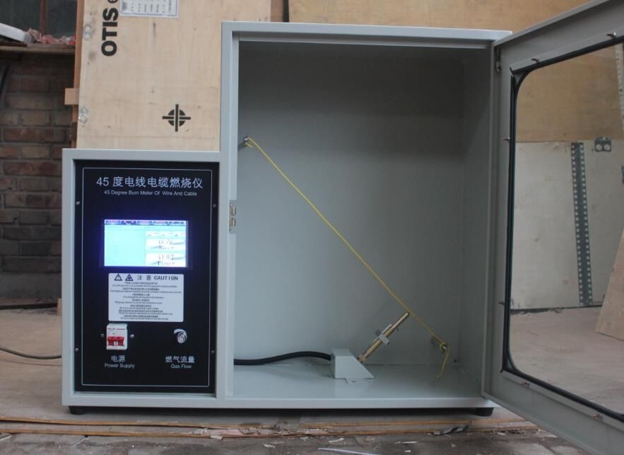 Mesin Uji Flamabilitas Inti Tunggal ISO 6722-1 Untuk Kinerja Cable Flame Retardant