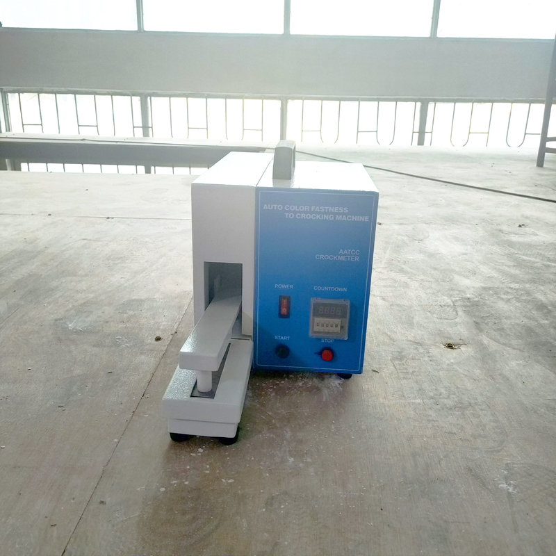 Tahan Luntur Menggosok Gesekan Mesin Uji Crocking Listrik Decoloring Tester