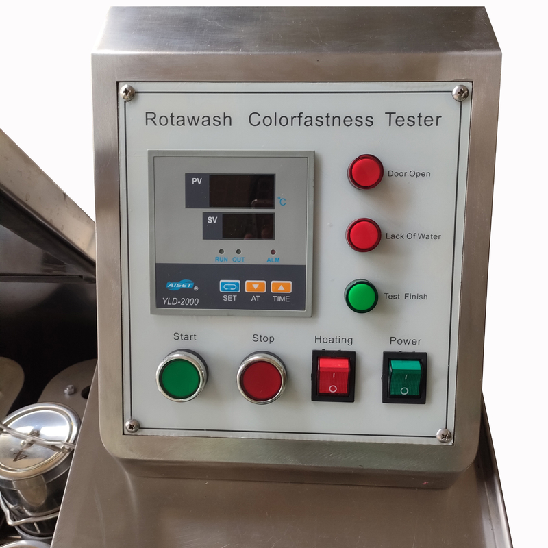 Kontrol Layar Sentuh AATCC Washing Fastness Tester Warna Rotawash
