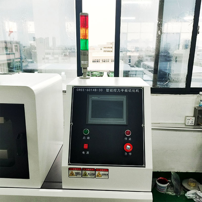 Double Layer Flat Vulcanizer Pemanas Listrik Dan Pendingin Air Kecil