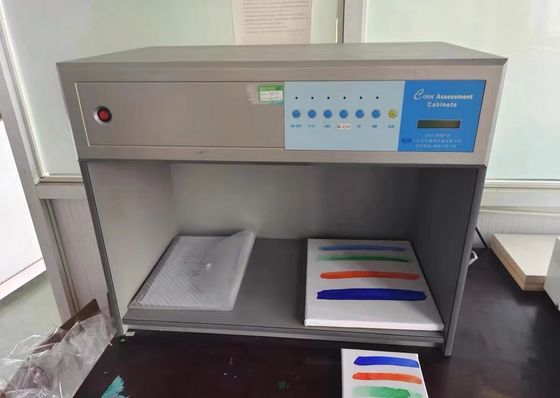 Kabinet Penilaian Warna Kain Tekstil Kamar Pencocokan Kotak Cahaya untuk Pemeriksaan